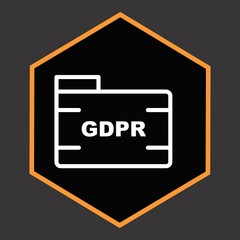 GDPR Folder Icon For Your Design,websites and projects.