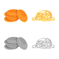 Vector design of Oktoberfest and bar symbol. Collection of Oktoberfest and cooking vector icon for stock.