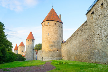 Obraz premium Fortress wall towers Old Town