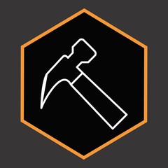 Hammer Icon For Your Design,websites and projects.