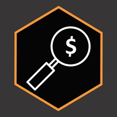 Money Search Icon For Your Design,websites and projects.