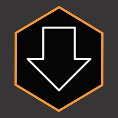 Downward Arrow Icon For Your Design,websites and projects.