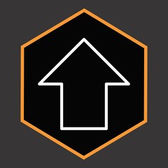 Upward Arrow Icon For Your Design,websites and projects.