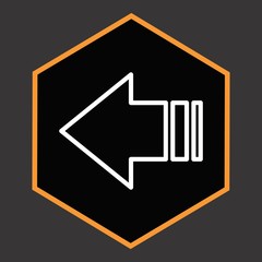 LeftWard Arrow Icon For Your Design,websites and projects.