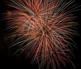 fireworks in the sky