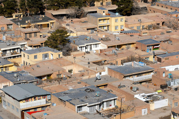 Panorama of Kerman town, Iran.