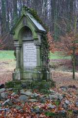 Old monument in autumn