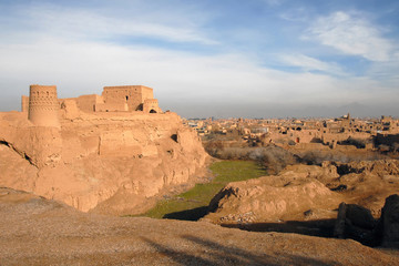 Narein (Narin) Castle or Narin Qal’eh is the oldest and most cherished reminiscence of ancient persian adobe architecture. Meybod town (outskirts of Yazd), Iran.