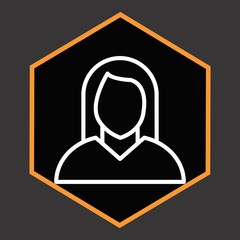 Woman Icon For Your Design,websites and projects.