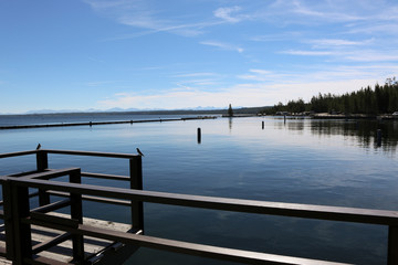 pier on tranquil lake