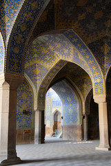 Fototapeta na wymiar Interior of Ali Qapu palace. Esfahan, Iran.