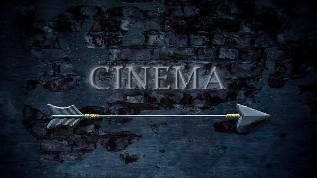 Street Sign the Way to Cinema