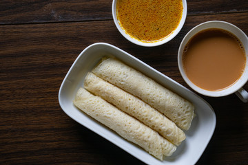 Traditional Malaysian pancake called 