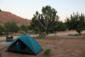 tent in desert