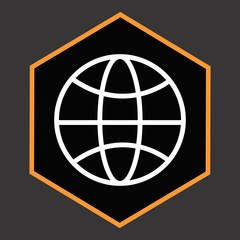 World Globe Icon For Your Design,websites and projects.