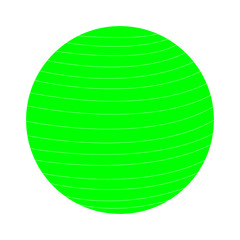 Green circle vector illustration on a white backdrop