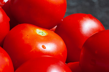 Tasty fresh juicy red tomatoes