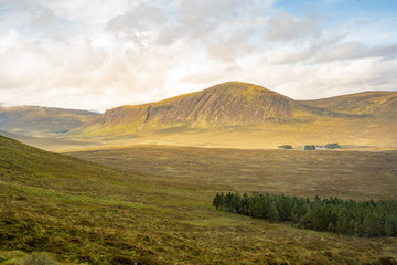 Fototapeta na wymiar A view of the Highlands in Scotland