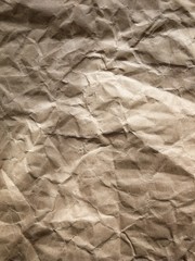 crumpled brown paper