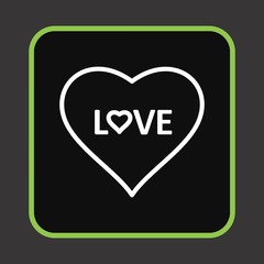 Heart Love Icon For Your Design,websites and projects.