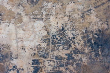 The texture of the old concrete wall for the background.