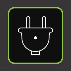 Power Plug Icon For Your Design,websites and projects.