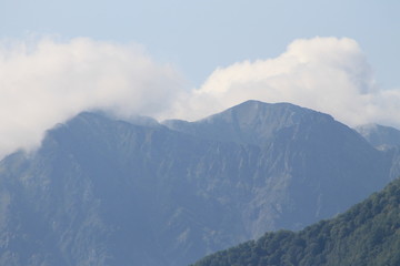view of the Caucasus mountains