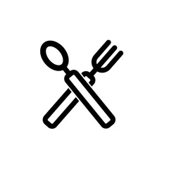 fork,spoon logo icon vector illustration template