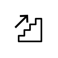 Up the ladder icon illustration isolated vector sign symbol