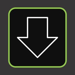Downward Arrow Icon For Your Design,websites and projects.