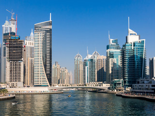 Obraz na płótnie Canvas The Marina District of Dubai