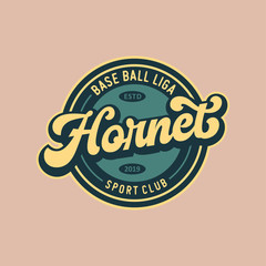 Vintage sport baseball logo