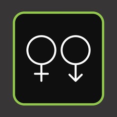 Female And Male Icon For Your Design,websites and projects.