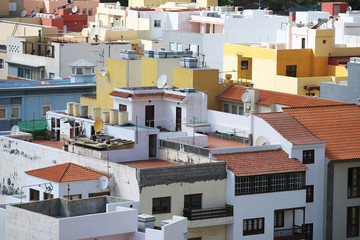 Fototapeta premium houses la gomera spain