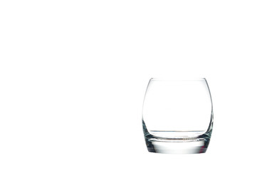Whisky glass isolate on white,