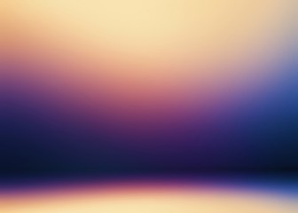 Dark purple shade and yellow light pattern on wall and floor 3d background. 