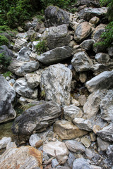 Taroko Gorge is an impressive 19-km-long canyon, situated near Taiwan's east coast. The area of the gorge is also identified as Taroko Gorge National Park. The upward thrust of hard rock, combined wit