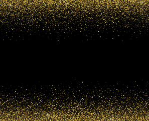Fototapeta premium Golden light sparkles star shine. Vector sparkles.