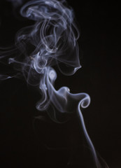 smoke on black background