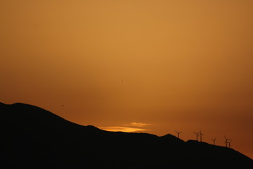 Renewable energy sources: Sun and wind in the mediterranean island of Crete