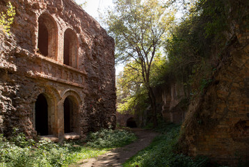 Ruine der Festung Tarakaniv im Oblast Riwne in der Ukraine
