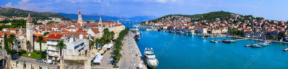 Wall mural Travel and landmarks of Croatia - Beautiful Trogir in Dalmatia, popular tourist attraction