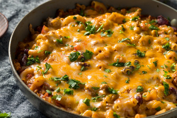 Homemade Chili Mac and Cheese