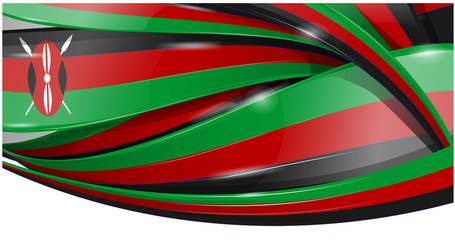 Fototapeta premium kenya banner background flag