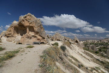 Rock Formations in Swords Valley, Cappadocia, Nevsehir, Turkey
