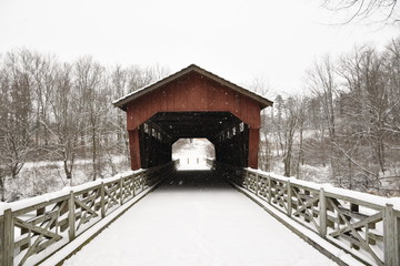 Snow Covered Bridge