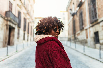 Portrait of beautiful afro american woman