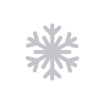 Simple snowflake icon in line style design on white background. For  Christmas decoration and ornaments. Stock Vector | Adobe Stock