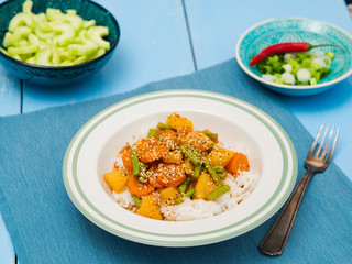Kare Raisu.Japanese vegetarian curry