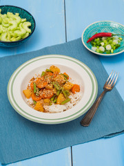 Kare Raisu.Japanese vegetarian curry